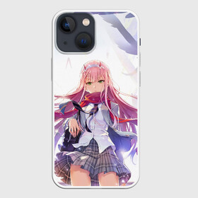 Чехол для iPhone 13 mini с принтом Ноль два арт ,  |  | 02 | anime | darling in the franxx | hiro | manga | zero two | аниме | ахегао | любимый во франксе | манга | милый во франксе | ноль два | хиро