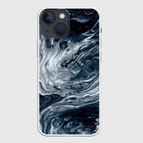 Чехол для iPhone 13 mini с принтом Темные холодные краски ,  |  | abstract | acrylic | art | color | liquid | modern | paint | painting | splash | абстракция | акрил | арт | брызги | жидкость | искусство | краска | пятна | рисунок | современный