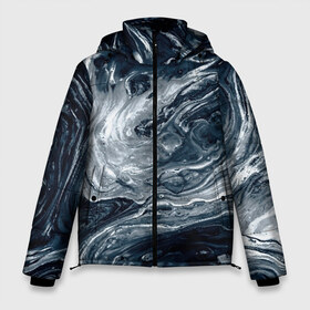 Мужская зимняя куртка 3D с принтом Темные холодные краски , верх — 100% полиэстер; подкладка — 100% полиэстер; утеплитель — 100% полиэстер | длина ниже бедра, свободный силуэт Оверсайз. Есть воротник-стойка, отстегивающийся капюшон и ветрозащитная планка. 

Боковые карманы с листочкой на кнопках и внутренний карман на молнии. | Тематика изображения на принте: abstract | acrylic | art | color | liquid | modern | paint | painting | splash | абстракция | акрил | арт | брызги | жидкость | искусство | краска | пятна | рисунок | современный