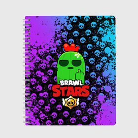 Тетрадь с принтом Brawl Stars , 100% бумага | 48 листов, плотность листов — 60 г/м2, плотность картонной обложки — 250 г/м2. Листы скреплены сбоку удобной пружинной спиралью. Уголки страниц и обложки скругленные. Цвет линий — светло-серый
 | brawl | brawl stars | crow | leon | stars | бравл | бравл старс | браво старс | игра | компьютерная | кров | леон | онлайн | старс