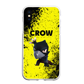 Чехол для iPhone XS Max матовый с принтом Brawl Stars CROW , Силикон | Область печати: задняя сторона чехла, без боковых панелей | Тематика изображения на принте: brawl | brawl stars | crow | leon | stars | бравл | бравл старс | браво старс | игра | компьютерная | кров | леон | онлайн | старс