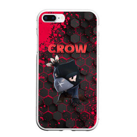 Чехол для iPhone 7Plus/8 Plus матовый с принтом Brawl Stars CROW , Силикон | Область печати: задняя сторона чехла, без боковых панелей | brawl | brawl stars | crow | leon | stars | бравл | бравл старс | браво старс | игра | компьютерная | кров | леон | онлайн | старс