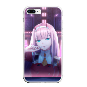 Чехол для iPhone 7Plus/8 Plus матовый с принтом Darling In The Franxx , Силикон | Область печати: задняя сторона чехла, без боковых панелей | 02 | anime | darling in the franxx | hiro | manga | zero two | аниме | ахегао | любимый во франксе | манга | милый во франксе | ноль два | хиро