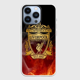 Чехол для iPhone 13 Pro с принтом LIVERPOOL | ЛИВЕРПУЛЬ ,  |  | Тематика изображения на принте: lfc | liverpool | sport | ynwa | ливерпуль | лфк | спорт