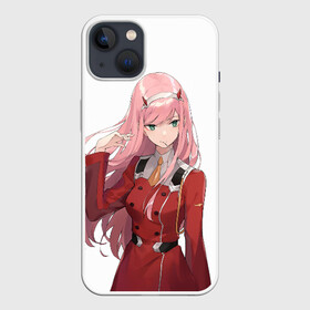 Чехол для iPhone 13 с принтом ноль два волосы ,  |  | 02 | anime | darling in the franxx | hiro | manga | zero two | аниме | ахегао | любимый во франксе | манга | милый во франксе | ноль два | хиро