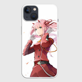 Чехол для iPhone 13 с принтом ноль два ветер ,  |  | 02 | anime | darling in the franxx | hiro | manga | zero two | аниме | ахегао | любимый во франксе | манга | милый во франксе | ноль два | хиро