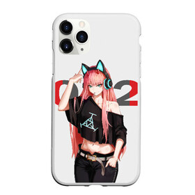 Чехол для iPhone 11 Pro матовый с принтом Darling In The Franxx , Силикон |  | 02 | anime | darling in the franxx | hiro | manga | zero two | аниме | ахегао | любимый во франксе | манга | милый во франксе | ноль два | хиро