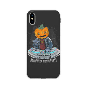 Чехол для iPhone X матовый с принтом Halloween party , Силикон | Печать на задней стороне чехла, без боковой панели | diy | ghost | halloween | horror | makeup | scary | skull clown | trick or treat | вампир | ведьма | кошка | луна | магия | ночь | тыква | хэллоуин