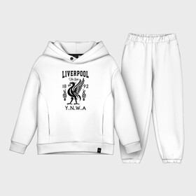 Детский костюм хлопок Oversize с принтом LIVERPOOL ,  |  | lfc | liverpool | sport | ynwa | ливерпуль | лфк | спорт