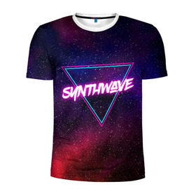 Мужская футболка 3D спортивная с принтом SYNTHWAVE / RETROWAVE , 100% полиэстер с улучшенными характеристиками | приталенный силуэт, круглая горловина, широкие плечи, сужается к линии бедра | hotline miami | neon | outrun | outrun electro | retrowave | synth | synthwave | неон | хотлайн майами