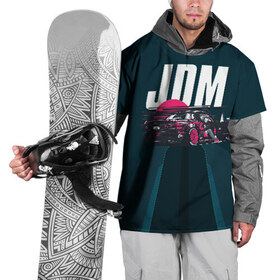 Накидка на куртку 3D с принтом JDM , 100% полиэстер |  | bosozoku | bosozoku style | drag | drift | japan style | jdm | mazda | босудзоку | босузоку | дрифт