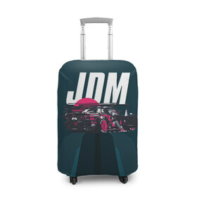 Чехол для чемодана 3D с принтом JDM , 86% полиэфир, 14% спандекс | двустороннее нанесение принта, прорези для ручек и колес | bosozoku | bosozoku style | drag | drift | japan style | jdm | mazda | босудзоку | босузоку | дрифт