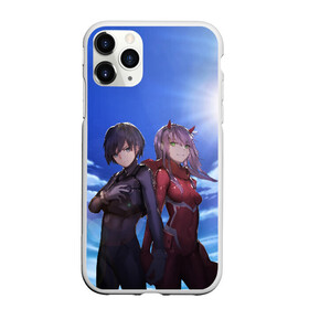 Чехол для iPhone 11 Pro матовый с принтом Darling In The Franxx , Силикон |  | 02 | anime | darling in the franxx | hiro | manga | zero two | аниме | ахегао | любимый во франксе | манга | милый во франксе | ноль два | хиро