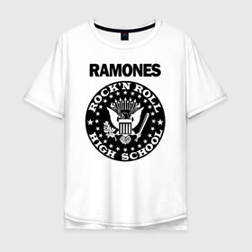 Мужская футболка хлопок Oversize с принтом Ramones , 100% хлопок | свободный крой, круглый ворот, “спинка” длиннее передней части | ramone | ramones | группа | джонни | джоуи | ди ди томми | марки | панк | поп | раманес | раманэс | рамон | рамонес | рамонэс | рамоун | рамоунз | рамоунс | рок | хард | хардрок