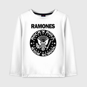 Детский лонгслив хлопок с принтом Ramones , 100% хлопок | круглый вырез горловины, полуприлегающий силуэт, длина до линии бедер | ramone | ramones | группа | джонни | джоуи | ди ди томми | марки | панк | поп | раманес | раманэс | рамон | рамонес | рамонэс | рамоун | рамоунз | рамоунс | рок | хард | хардрок