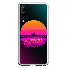 Чехол для Honor P30 с принтом OUTRUN RETROWAVE , Силикон | Область печати: задняя сторона чехла, без боковых панелей | hotline miami | neon | new retro wave | outrun | outrun electro | retro | retrowave | synth | synthwave | неон | ретро | хотлайн майами