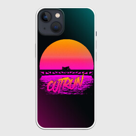 Чехол для iPhone 13 с принтом OUTRUN RETROWAVE ,  |  | hotline miami | neon | new retro wave | outrun | outrun electro | retro | retrowave | synth | synthwave | неон | ретро | хотлайн майами