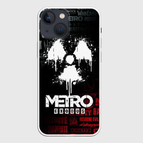 Чехол для iPhone 13 mini с принтом METRO EXODUS ,  |  | exodus | horror | metro 2033 | metro exodus | sparta | survival | артём | игры | исход | метро | метро 2035 | спарта | спартанцы