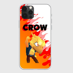 Чехол для iPhone 12 Pro с принтом BRAWL STARS CROW PHOENIX , силикон | область печати: задняя сторона чехла, без боковых панелей | android | brawl stars | colt | crow | games | leon | penny | poco. | shelly | spike | wanted | брав | бравл старс | звезды | игры | мобильные игры | старс