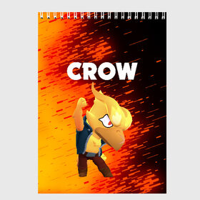 Скетчбук с принтом BRAWL STARS CROW PHOENIX , 100% бумага
 | 48 листов, плотность листов — 100 г/м2, плотность картонной обложки — 250 г/м2. Листы скреплены сверху удобной пружинной спиралью | android | brawl stars | colt | crow | games | leon | penny | poco. | shelly | spike | wanted | брав | бравл старс | звезды | игры | мобильные игры | старс