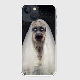 Чехол для iPhone 13 mini с принтом Страшный призрак ,  |  | halloween | horror | бабка | приведение | призрак | пятница 13 | страшилки | страшная бабка | страшно | ужасы | хоррор | хэллоуин