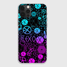 Чехол для iPhone 12 Pro Max с принтом EXO BAND LOGOBOMBING , Силикон |  | Тематика изображения на принте: d.o. | exo | exo band | exo k | exo m | пэкхён | чен | эхо