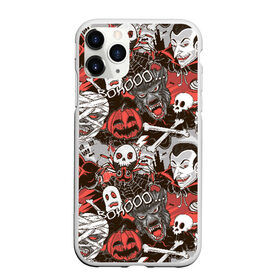 Чехол для iPhone 11 Pro матовый с принтом Дракула и оборотень , Силикон |  | halloween | horror | дракула | пятница 13 | страшилки | страшно | ужасы | хоррор | хэллоуин