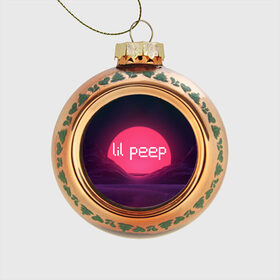 Стеклянный ёлочный шар с принтом lil peep(Logo) , Стекло | Диаметр: 80 мм | Тематика изображения на принте: cry baby | lil peep | logo | rap | заход солнца | знаменитости. эмо | известный исполнитель | неон | пип | редактируемое лого | реп | розоватый оттенок | рок | рэп | яркий фон