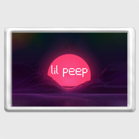 Магнит 45*70 с принтом lil peep(Logo) , Пластик | Размер: 78*52 мм; Размер печати: 70*45 | cry baby | lil peep | logo | rap | заход солнца | знаменитости. эмо | известный исполнитель | неон | пип | редактируемое лого | реп | розоватый оттенок | рок | рэп | яркий фон