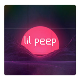 Магнитный плакат 3Х3 с принтом lil peep(Logo) , Полимерный материал с магнитным слоем | 9 деталей размером 9*9 см | cry baby | lil peep | logo | rap | заход солнца | знаменитости. эмо | известный исполнитель | неон | пип | редактируемое лого | реп | розоватый оттенок | рок | рэп | яркий фон