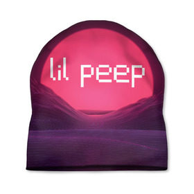 Шапка 3D с принтом lil peep(Logo) , 100% полиэстер | универсальный размер, печать по всей поверхности изделия | cry baby | lil peep | logo | rap | заход солнца | знаменитости. эмо | известный исполнитель | неон | пип | редактируемое лого | реп | розоватый оттенок | рок | рэп | яркий фон