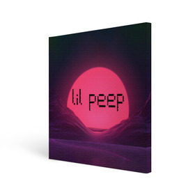 Холст квадратный с принтом lil peep(Black Logo) , 100% ПВХ |  | cry baby | lil peep | logo | rap | заход солнца | знаменитости. эмо | известный исполнитель | неон | пип | редактируемое лого | реп | розоватый оттенок | рок | рэп | яркий фон