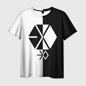 Мужская футболка 3D с принтом EXO BAND , 100% полиэфир | прямой крой, круглый вырез горловины, длина до линии бедер | baekhyun | chanyeol | d.o. | exo | exo band | exo k | exo m | kai | kris | lay | luhan | sehun | suho | tao | xiumin | пэкхён | чен | эхо