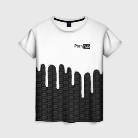 Женская футболка 3D с принтом PornHub , 100% полиэфир ( синтетическое хлопкоподобное полотно) | прямой крой, круглый вырез горловины, длина до линии бедер | brazzers | pron | бразерс | браззерс | любовь | сайт | сэкс