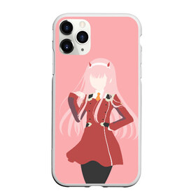 Чехол для iPhone 11 Pro матовый с принтом Darling In The Franxx , Силикон |  | 02 | anime | darling in the franxx | hiro | manga | zero two | аниме | ахегао | любимый во франксе | манга | милый во франксе | ноль два | хиро