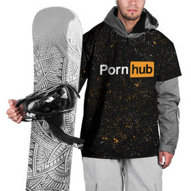 Накидка на куртку 3D с принтом PornHub , 100% полиэстер |  | Тематика изображения на принте: hub | хаб