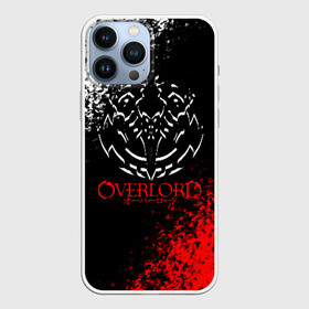 Чехол для iPhone 13 Pro Max с принтом Оверлорд лого краснобелый ,  |  | overlord | аниме | гранж | лого | логотип | оверлорд | сериал | текстура