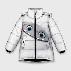 Зимняя куртка для девочек 3D с принтом ABOMINABLE (Эверест) , ткань верха — 100% полиэстер; подклад — 100% полиэстер, утеплитель — 100% полиэстер. | длина ниже бедра, удлиненная спинка, воротник стойка и отстегивающийся капюшон. Есть боковые карманы с листочкой на кнопках, утяжки по низу изделия и внутренний карман на молнии. 

Предусмотрены светоотражающий принт на спинке, радужный светоотражающий элемент на пуллере молнии и на резинке для утяжки. | Тематика изображения на принте: abominable | детям | для детей | ети | йети | лу | мультфильм | отвратительный | чудовище | эверест