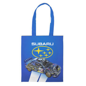 Шоппер 3D с принтом Subaru , 100% полиэстер | Плотность: 200 г/м2; Размер: 34×35 см; Высота лямок: 30 см | sti | subaru | subaru impreza | subaru impreza wrx sti | subaru sti | субару | субару импреза