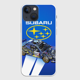 Чехол для iPhone 13 mini с принтом Subaru ,  |  | sti | subaru | subaru impreza | subaru impreza wrx sti | subaru sti | субару | субару импреза