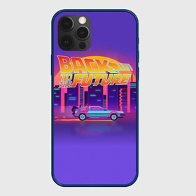 Чехол для iPhone 12 Pro Max с принтом Назад в будущее , Силикон |  | back to the future | delorean | dmc | hotlinemimai | outrun | retrowave | synth | synthwave | делориан | мода | неоновые | ретро | светящиеся | стиль | фантастика | фильм