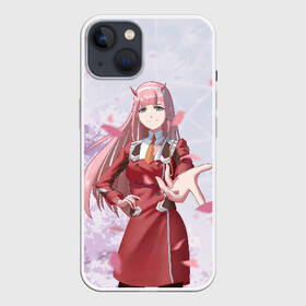 Чехол для iPhone 13 с принтом ноль два рука ,  |  | 02 | anime | darling in the franxx | hiro | manga | zero two | аниме | ахегао | любимый во франксе | манга | милый во франксе | ноль два | хиро