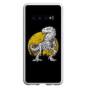 Чехол для Samsung Galaxy S10 с принтом T-Rex , Силикон | Область печати: задняя сторона чехла, без боковых панелей | Тематика изображения на принте: 19 | 2019 | cat | ghost | halloween | ведьма | динозавр | кости | кошка | ночь | паук | приведение | призрак | скелет | тирекс | тыква | тьма | ужас | хелловин | хеллоувин | хэллоуин | череп