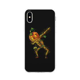 Чехол для iPhone X матовый с принтом Dabbing Pumpkin , Силикон | Печать на задней стороне чехла, без боковой панели | 19 | 2019 | cat | ghost | halloween | ведьма | динозавр | кости | кошка | ночь | паук | приведение | призрак | скелет | тыква | тьма | ужас | хелловин | хеллоувин | хэллоуин | череп