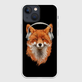 Чехол для iPhone 13 mini с принтом Лиса в наушниках ,  |  | 20 | 2020 | 2k20 | 2к20 | animal | animals | forest | fox | headphones | music | new year | redhead | smile | животное | животные | зима | лес | лис | лиса | лисица | музыка | наушники | новый год | рыжая | смайл | улыбка | фыр