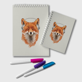 Блокнот с принтом Лиса в наушниках , 100% бумага | 48 листов, плотность листов — 60 г/м2, плотность картонной обложки — 250 г/м2. Листы скреплены удобной пружинной спиралью. Цвет линий — светло-серый
 | Тематика изображения на принте: 20 | 2020 | 2k20 | 2к20 | animal | animals | forest | fox | headphones | music | new year | redhead | smile | животное | животные | зима | лес | лис | лиса | лисица | музыка | наушники | новый год | рыжая | смайл | улыбка | фыр