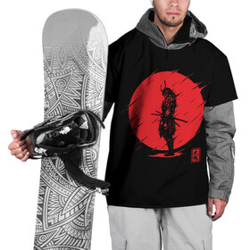 Накидка на куртку 3D с принтом Samurai , 100% полиэстер |  | ahegao | anime | blood | japan | samurai | senpai | warior | аниме | ахегао | воин | катана | кровавая | кровавый | кровь | луна | самураи | самурай | семпай | сенпай | солнце | япония