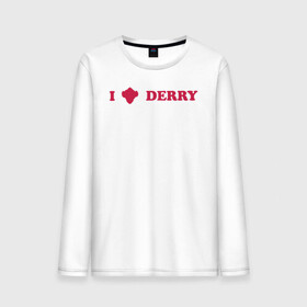 Мужской лонгслив хлопок с принтом I love Derry , 100% хлопок |  | clown | derry | it 2 | it: chapter two | loser | lover | pennywise | shtatit | stephen king | warner brothers | ворнер бразерс | дерри | клоун | оно 2 | пеннивайз | стивен кинг