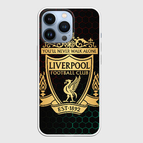 Чехол для iPhone 13 Pro с принтом Ливерпуль ,  |  | liverpool | liverpool fc | ynwa | you never walk alone | ливерпуль | фан ливерпуля | фанатская | футбол | футболист | футбольный клуб | энфильд