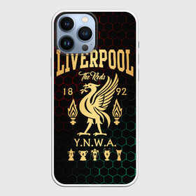 Чехол для iPhone 13 Pro Max с принтом Ливерпуль ,  |  | liverpool | liverpool fc | ynwa | you never walk alone | ливерпуль | фан ливерпуля | фанатская | футбол | футболист | футбольный клуб | энфильд